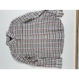 John Varvatos Men's Medium Plaid Button-Down Casual Shirt